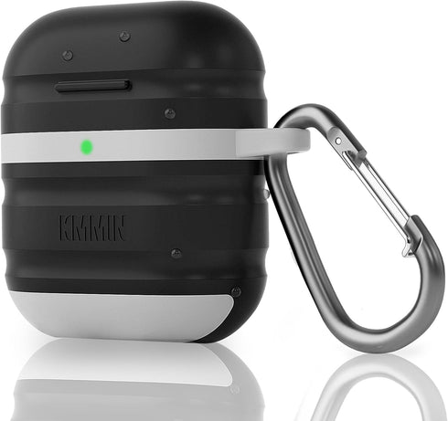 KMMIN AirPods Case, Waterproof AirPods Case Cover for Apple AirPods 1&2 Wireless Charging Case Premium Silicone Protective Case Skin Airpods Acces...