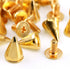 Swpeet 110 Pairs Gold 7mm x 9.5mm Bullet Cone Spike and Stud Metal Screw Back for DIY Leather Craft Cool Rivets Punk Stud Coincal Layer...