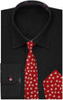 Dan Smith Dark Red,Beige Tie For Party Neck Ties Pocket Squares Set Red Cotton Birthday Custom C.C.N.B.034 Paisley...