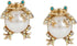 Betsey Johnson Women's Pearl Critters Frog Stud Earrings...