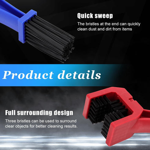 2 PCS Bike or Motorcycle Chain Washer, Motorcycle Cleaning Brush Tool Kit for Chain & Gear Maintenance, Universal Bicycle Chain Dirt Clean Brushes...