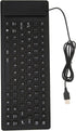 VBESTLIFE Foldable Silicone Keyboard, USB Wired 85 Keys Waterproof Rollup Silent Typing Soft Touch Keyboard, Waterproof Flexible Keyboard for Lapt...