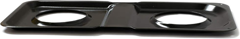 Range Kleen P501 Black Porcelain Rectangular Gas Stove Drip Pan, 16.875 x 8.125-Inches...