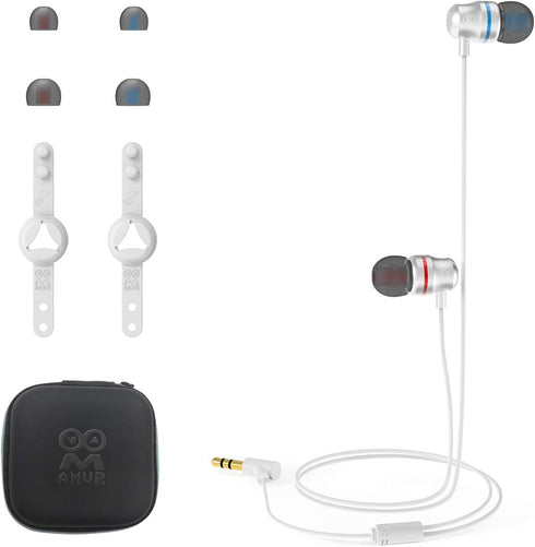 AMVR Noise Isolating Earbuds Earphones Custom Made for Meta Quest 2 VR Headset, with 3D 360 Degree Sound in-Ear Headphones and Earphone Silicone H...