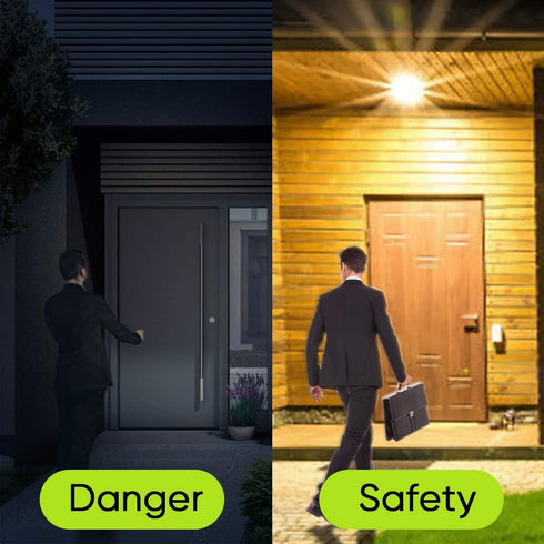 Boxlood Motion Sensor Light Bulbs, 12W(100-Watt Equivalent) PIR Motion Activated Dusk to Dawn Outdoor LED Light Bulb, E26 5000K Daylight, Perfect ...