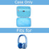 Mchoi Shockproof Carrying Case Suitable for Philips K4206 Kids Wireless On-Ear Headphones, Blue, Case Only...