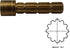 Compatible for Pfister faucet stem 12 broaches 3-Inch Female Brass Stem Extension Broach 12 with 10-24 by 3-Inch Screw Repair Kit for shower valve...