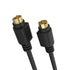 Cmple - S Video Cable 25 ft SVHS 4-PIN Video Cable Mini Din S-Video Cord for Home Theater, Camcorder, DSS Receiver, DVD Player- Black...