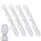 4 Pack Pd Ruler Pupil Measurement Tool, Pupil Ruler Printed 2 Sides for Left-Hand or Right-Hand Plastic Use, Pupillometers for Measuring Pupillary...