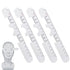 4 Pack Pd Ruler Pupil Measurement Tool, Pupil Ruler Printed 2 Sides for Left-Hand or Right-Hand Plastic Use, Pupillometers for Measuring Pupillary...