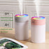Colorful 260ml Humidifier,USB Power Supply,With 7 Color LED, Air Humidifier,Mini Air Humidifier,Can add essential oil,Suitable for Study Room, Bed...