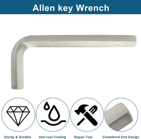 2 Pcs 12mm Hex Key Wrench, Small Allen key Wrench, L Shaped Hexagon Wrench, Hex Key Spanner Wrench Set Hexagon Head Replacement Repairing Tool for...