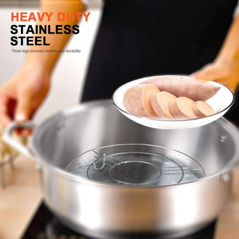 Secura Stainless Steel 6-quart Electric Pressure Cooker Steam Rack Steamer Basket Insert Set...