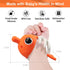 Mombella Clownfish Baby Teether Toys, Teething Toys for Babies 0 3 6 12 Months with Clip, Safe Soft Silicone Infant Teethers Toy 4-9 Months Old So...