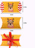 CCINEE Christmas Pillow Boxes,Xmas Candy Boxes with Red Ribbons Ties Santa Elk Gift Card Holder for Party Supplies,50PCS...