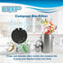 HQRP 6-Pack Charcoal Filters for Compost Bucket 6.7 Inch Round Compost Bin Filter for Kitchen Countertop Pail...