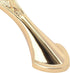 Solid Gold Cabinet Hardware Handle Pull Gold Flower Dresser Wardrobe Pull - 2.52" (64mm) Hole Centers, 5 Pack, Gold...