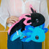 Axolotl Plush Toy,14" Axolotl Stuffed Animal,Salamander Axolotl Plush Doll Gifts for Boys Girls Birthday Christmas, New Year (Blue+Black)...
