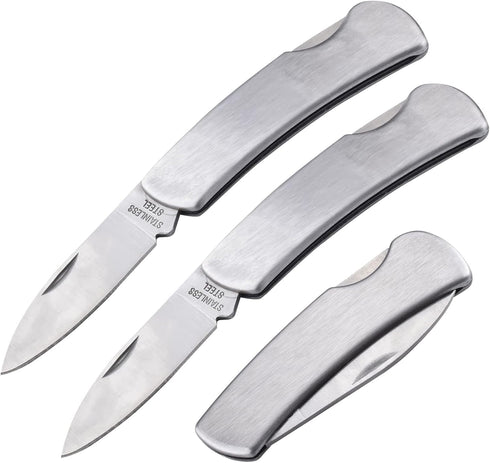 Kocpudu Paring Knife,all Steel Foldable Fruit Knife, All Steel Handle, Fruit Knife Small of Exquisite,small and Easy to Carry,suitable for Most Ty...