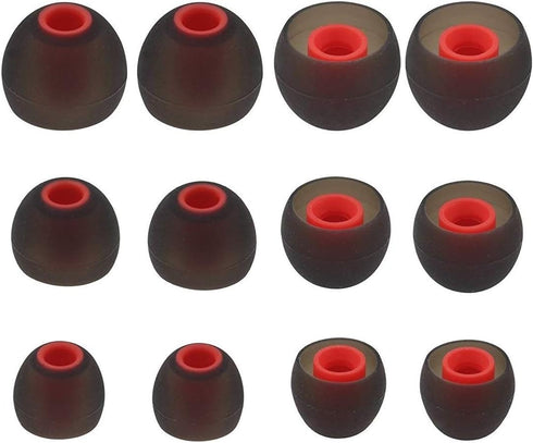 Replacement Ear Tips Earbuds Silicone Buds for Senso, Otium, Hussar Bluetooth Headphones, 6 Pairs,S/M/L...