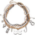Cosplay Costume Accessories Gold Layered Chain Choker Multi Charm Pendant Pearl Chain Bruce Necklace for Women...