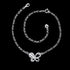 Yuren Zircon Butterfly Charm Adjustable Chain 925 Sterling Silver Ankle Bracelet for Women Anklet Foot Bracelet Sandals Beach Feet Diamond Anklet...