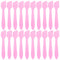 Tbestmax 300 PCS Mini Cosmetic Spatulas 3.2" x 0.6" Disposable Makeup Spatulas, Plastic Spatulas Pink Facial Creams Skin Care Spatulas...