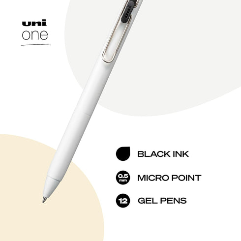 Uniball One Gel Pen 12 Pack, 0.5mm Micro Black Pens, Gel Ink Pens | Office Supplies Sold by Uniball are Pens, Ballpoint Pen, Colored Pens, Gel Pen...