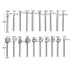 Carving Bits 20pcs Rotary Bits Burr Set Wood Engraving Router Bit with 1/8" Shank Rotary Tools Accessories for DIY Woodworking Carving Engraving D...