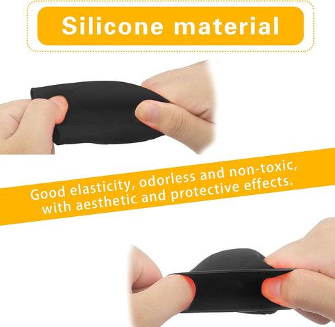2 PCS Silicone Gear Lever Protectors, Opening-Style Car Shift Covers, Automobile Interior Decoration Replacements, Universal for Most Cars, SUVs a...
