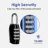 4 Digit Combination Lock Outdoor Padlock for School Gym Locker Outdoor Waterproof Padlock for School Gym Locker, Storage Unit,Garages, Sports Lock...