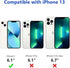 RALEAVO Matte Case Compatible with iPhone 13 Case,Slim Translucent Frosted Case Cover Hard PC Back Military Drop Protection Phone Case Skin-Friend...