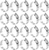 Hose Clamp Set-20Pcs Stainless Steel Hose Clamps,Adjustable Worm Gear Pipe Hose Clamp Assortment Kit,Heavy Duty Fuel Line Hose Clamp for Plumbing,...