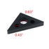 T Tulead Carpenter Square Triangle Ruler Aluminum Alloy Woodworking Ruler 45 Degree Woodworking Square Measurement Tool Black...