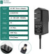 5V 2A DC Power Supply Adapter Power 100-240V AC to DC 5 Volt 2 Amp 10W Converte AC/DC Adapter with 5.5 x 2.5mm/5.5x2.1mm tip for TV Box LED Strip ...