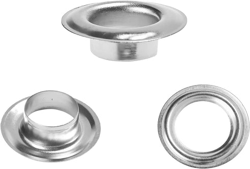 500pcs Grommets 1/4 Inch (6mm) Washers and Grommets Kit for Grommet Tool, Banner & Posters Metal Grommets Eyelets for Fabric Clothes Leather Belt ...