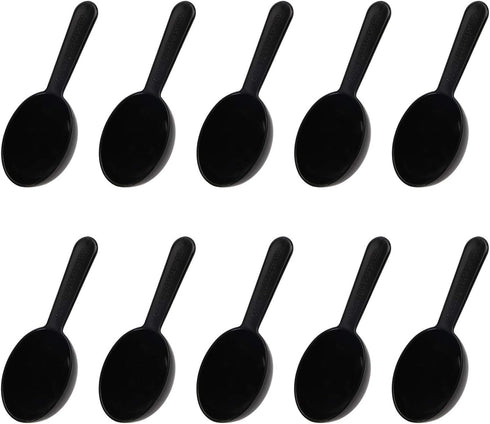 Penta Angel Coffee Scoops 10Pcs 0.25 OZ Plastic Short Handle Measuring Spoons Tablespoons for Coffee Tea Sugar Cereal and Milk Powder (Black)...