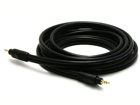 Monoprice Audio Cable - 10 Feet - Black | Premium 3.5mm Stereo Male to 3.5mm Stereo Male 22AWG, Gold Plated...