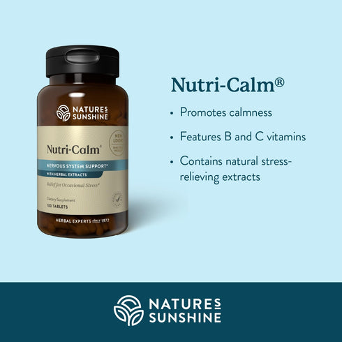 Nature's Sunshine Nutri-Calm - Herbal Stress Relief Supplement, Natural Relief for Adults, Happy Pills for Stress, Sleep & Mood Support, Mood Boos...