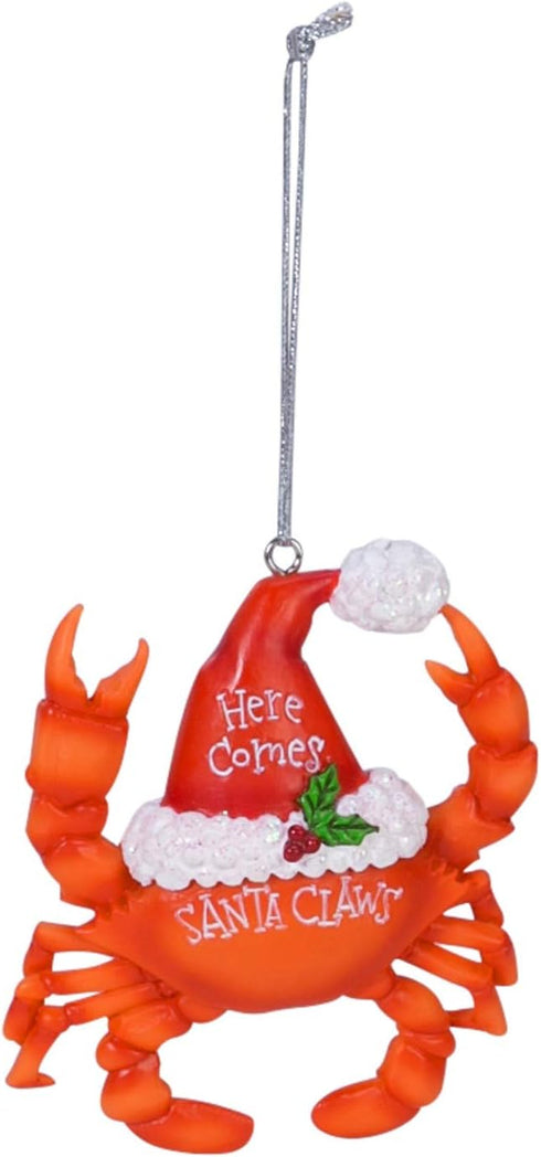 Beachcombers Santa Claws Crab Christmas Xmas Ornament Multi...