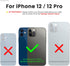 ORNARTO Compatible with iPhone 12 Case, Compatible with iPhone 12 Pro Case, Slim Liquid Silicone 3 Layers Full Covered Soft Gel Rubber Phone Case ...