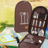 NatSumeBasics Camping Travel Cooking Utensils Organizer Travel Bag Portable Pouch for BBQ Camp Cookware Kitchen Kit (Only 1pc Brown Bag)...