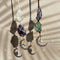 Handmade Crystal Window Car Hanging Ornaments Rear View Mirror Car Decor Raw Stone Healing Crystals Moon and Star Decorative Car Accessories (Cele...