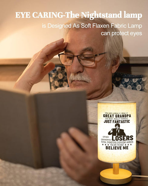 Grandpa Gifts, Birthday Gifts for Grandpa, Unique Gifts for Grandpa, Eye Caring Table Lamp for Grandpa from Grandchildren...