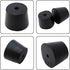 PENCK 6pcs Rubber Stopper with Hole 27mm to 34mm Tapered Plug Black Test Tubes Bungs Stoppers for Lab Home Use...