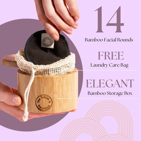 14 pcs Reusable Makeup Remover Pads | with Washable Laundry Mini Cotton Beauty Bag, Soft Reusable Face Pad for Facial Cleansing Wipes Skincare Set...