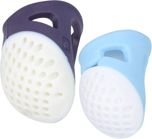 2Pcs Guard Fingertip Protectors Thimble Sleeve Finger Protector Silicone Fingerstall Quilting Craft Accessories...