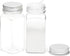 Youngever 12 Pack 5 Ounce Plastic Spice Jars, Clear Spice Containers with Shaker Tops, Square Spice Bottles...