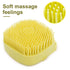 Pet Dog Cat Shedding Shampoo Brush Pet Bath Massage Shower Bubbles Self Cleaning Dog Grooming Brush Scrubber Brush for Bathing Hair Removal Soft S...