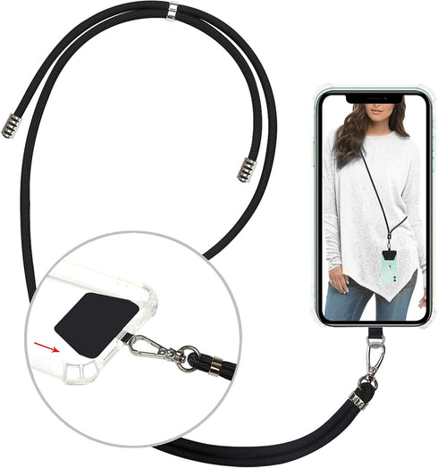 takyu Phone Lanyard, Universal Cell Phone Lanyard with Adjustable Nylon Neck Strap, Phone Tether Safety Strap Compatible with Most Smartphones wit...
